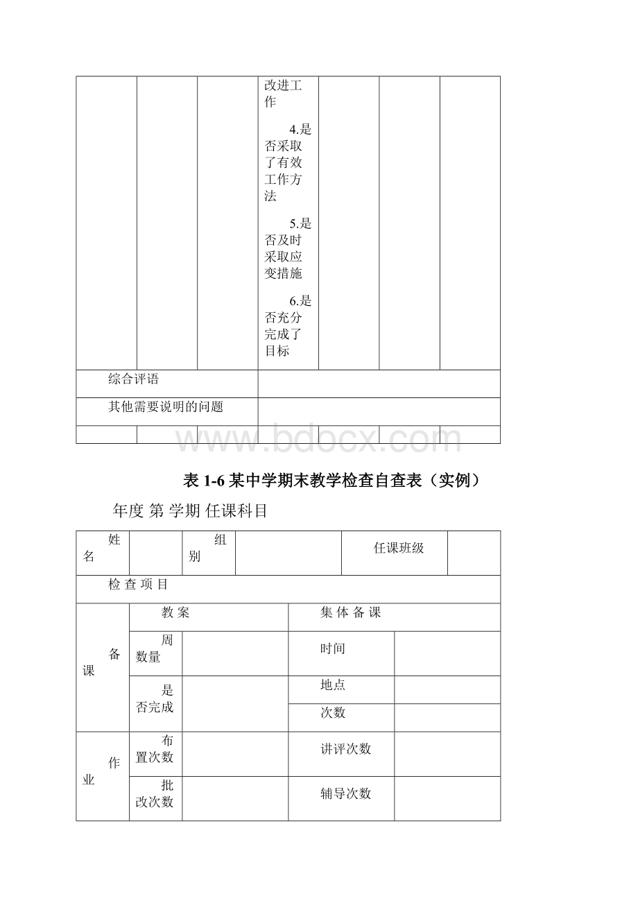 教学检查评估工作表格.docx_第3页