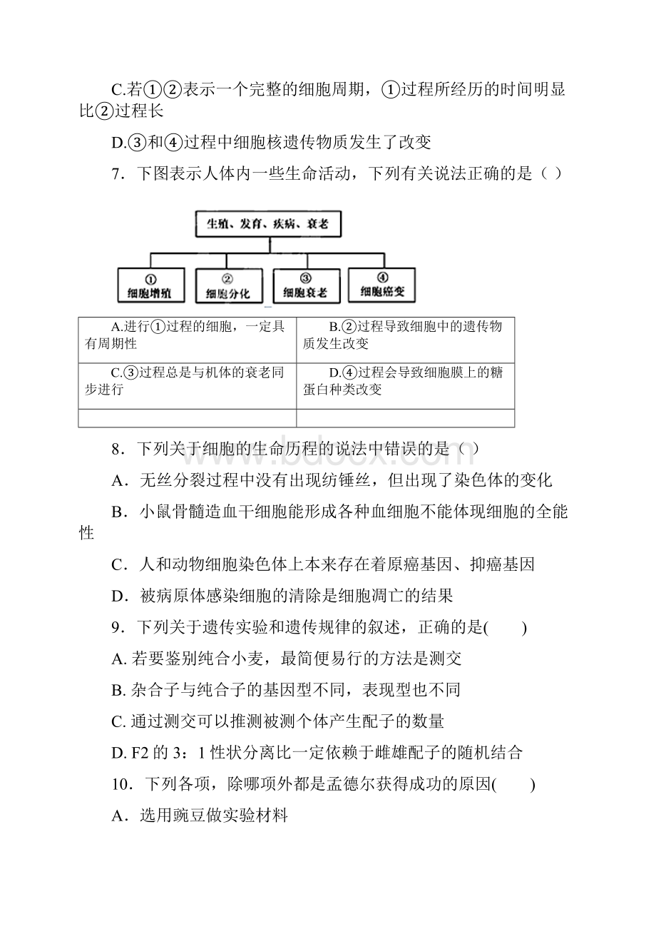 合肥八中高一下学期期中考试试题及解析.docx_第3页