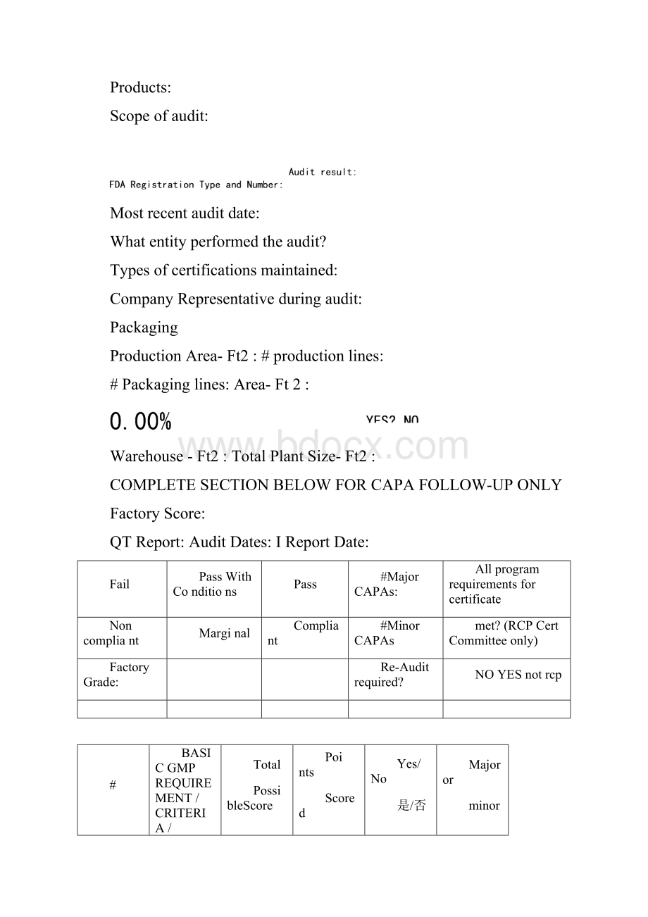 版GMP验厂审核检查表.docx_第2页