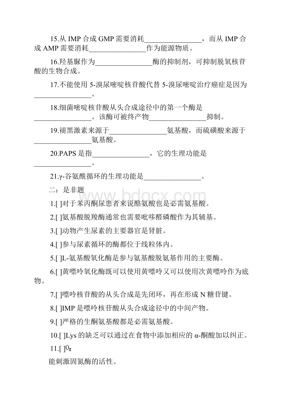 第十一章 氨基酸代谢与核苷酸代谢.docx_第2页