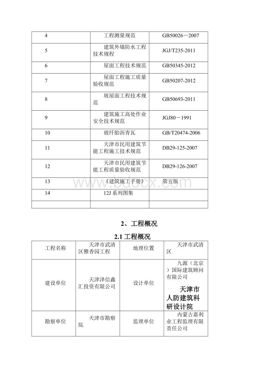 中冶雅香园屋面施工方案51.docx_第2页