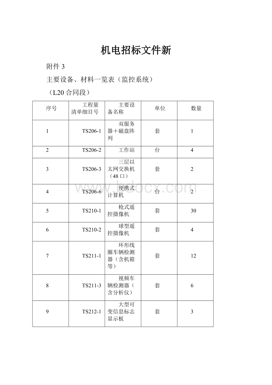 机电招标文件新.docx_第1页