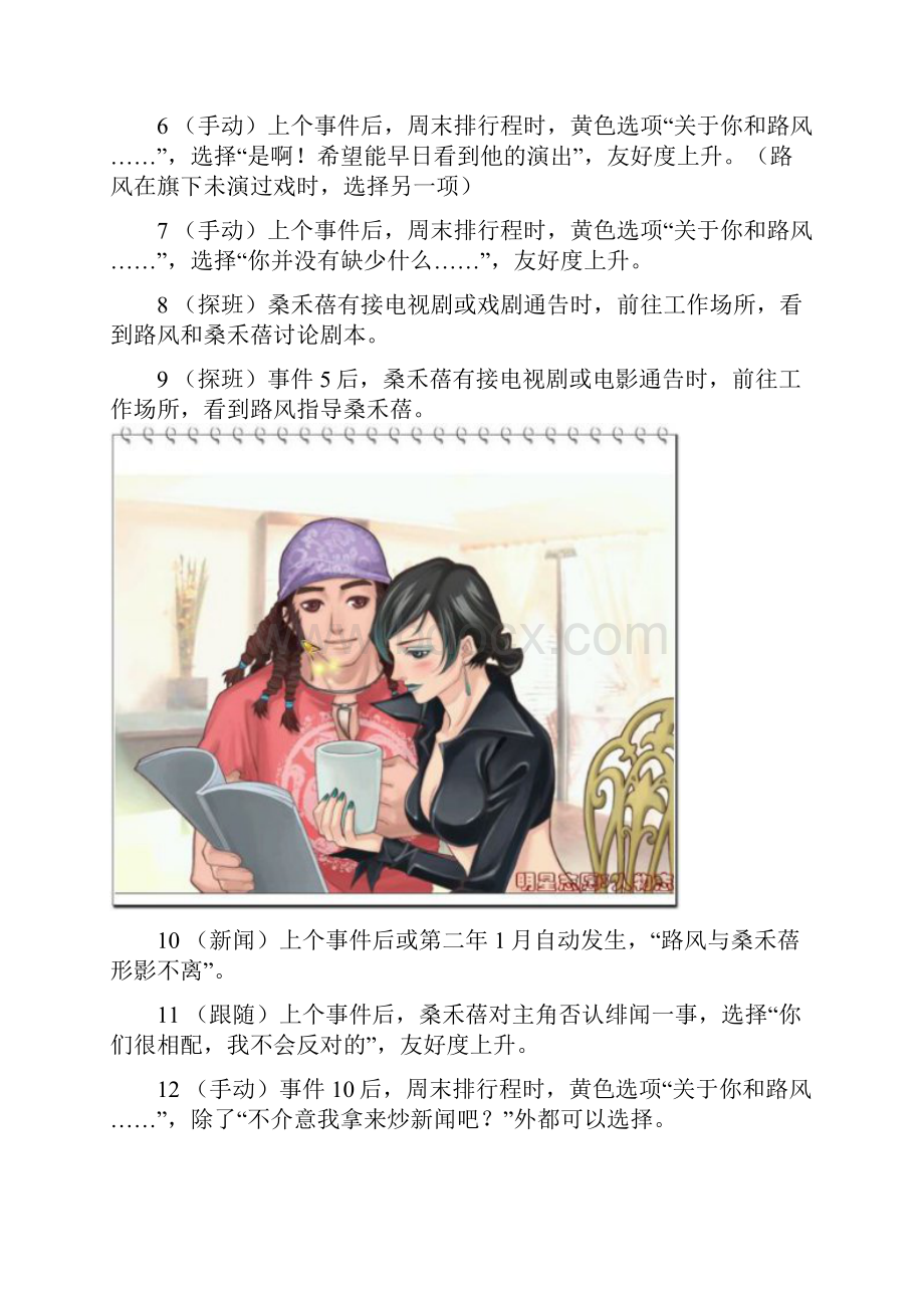 明星志愿3 桑禾蓓全CG攻略.docx_第3页