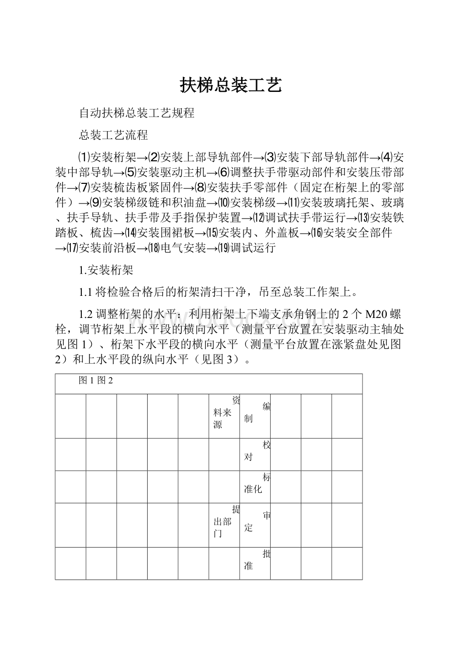 扶梯总装工艺.docx_第1页