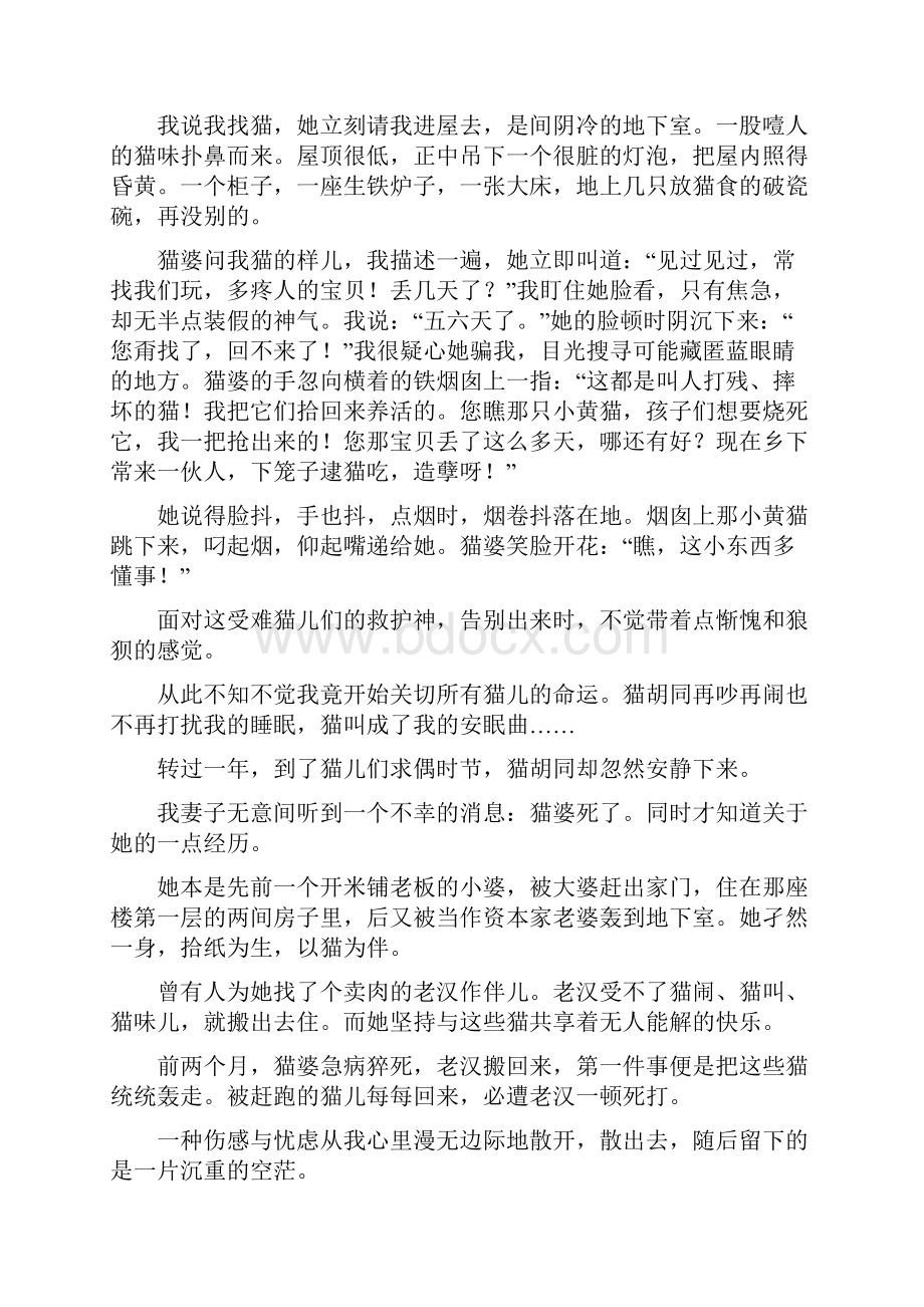 山东省东营市中考语文专题训练专题十三 课外散文阅读.docx_第2页