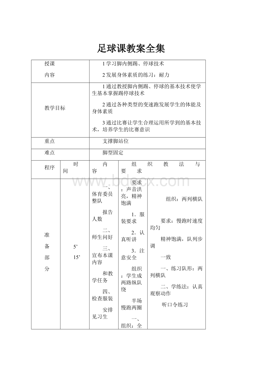 足球课教案全集.docx_第1页