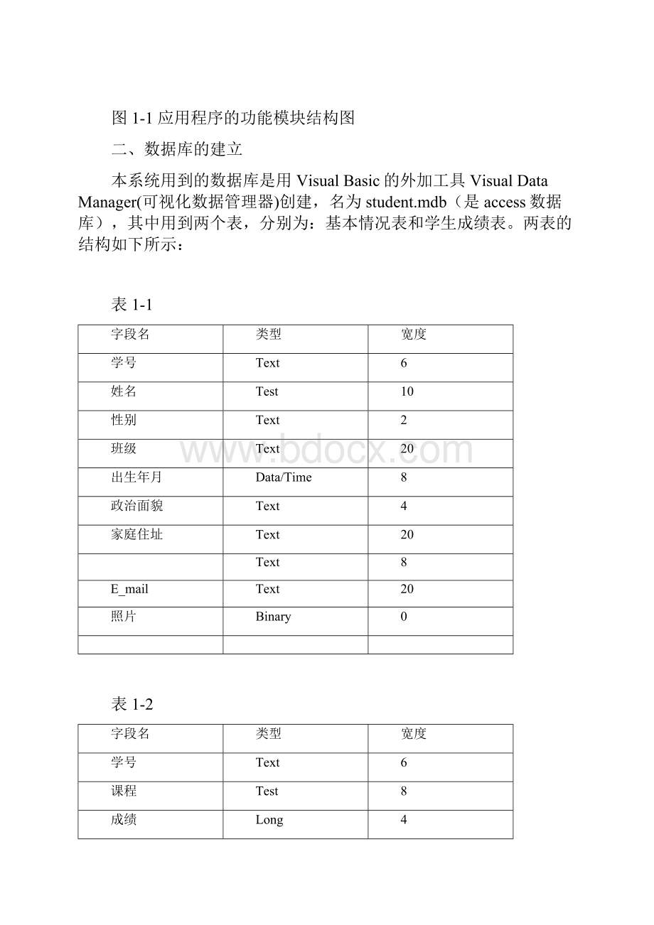 毕业设计学生档案管理系统的设计实现分析精品.docx_第2页