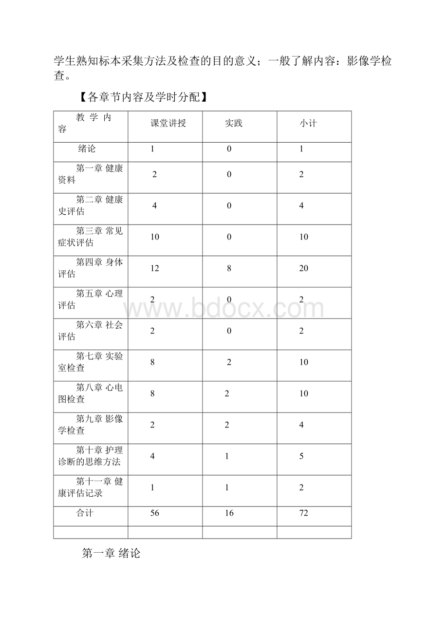 教学大纲格式 健康评估 高职汇编.docx_第2页