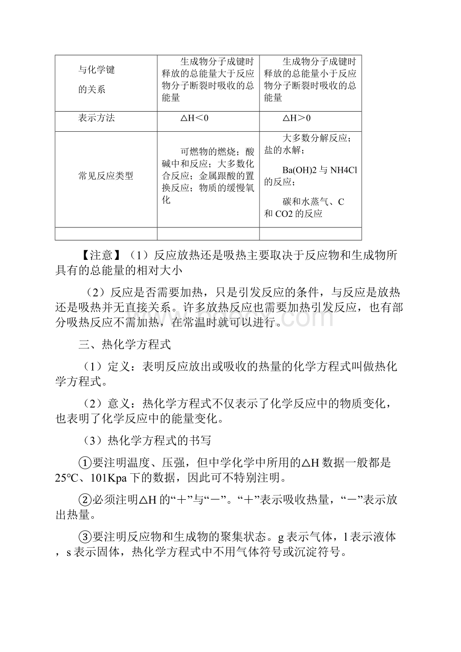 完整版化学反应与能量知识点总结及测试题.docx_第2页