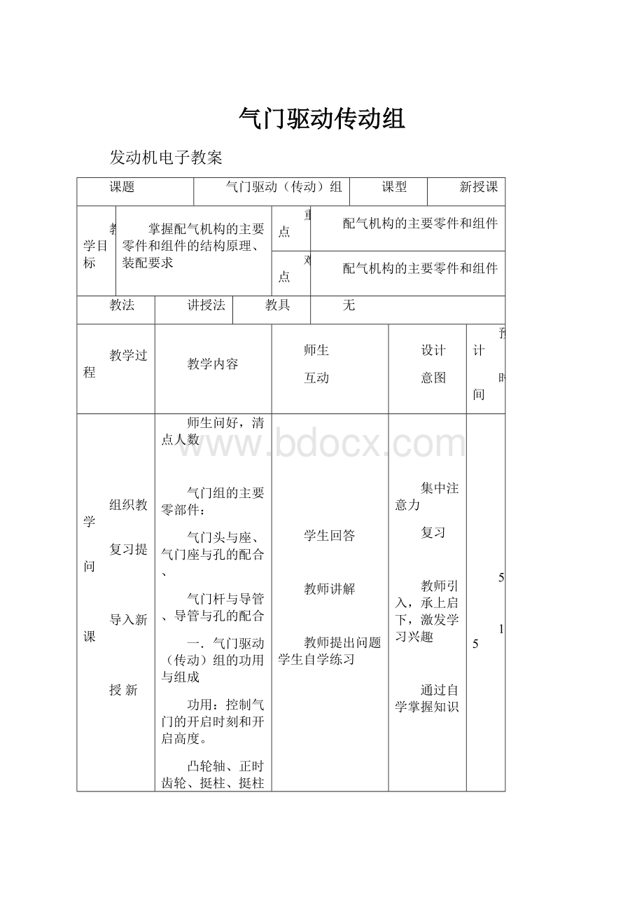 气门驱动传动组.docx_第1页