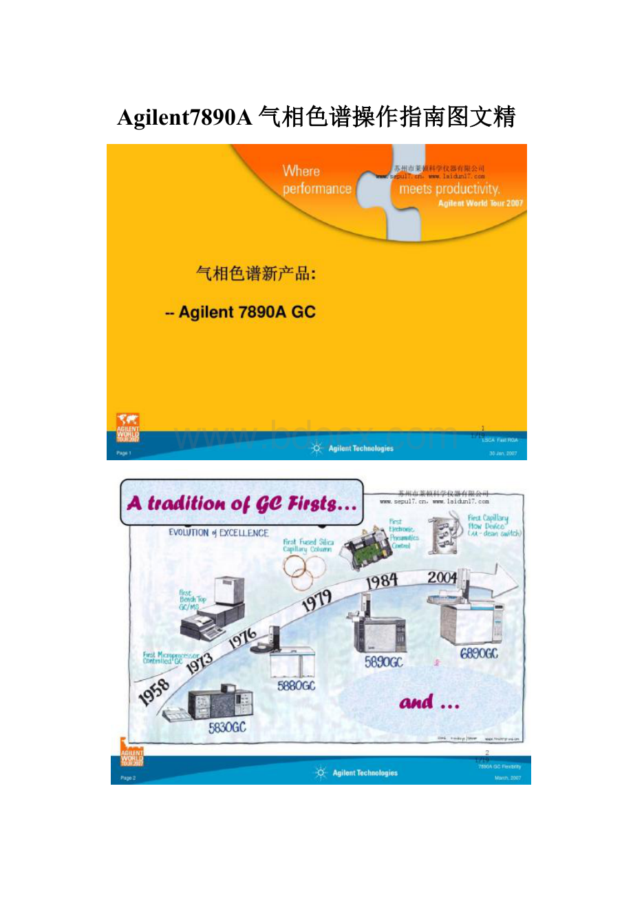 Agilent7890A气相色谱操作指南图文精.docx