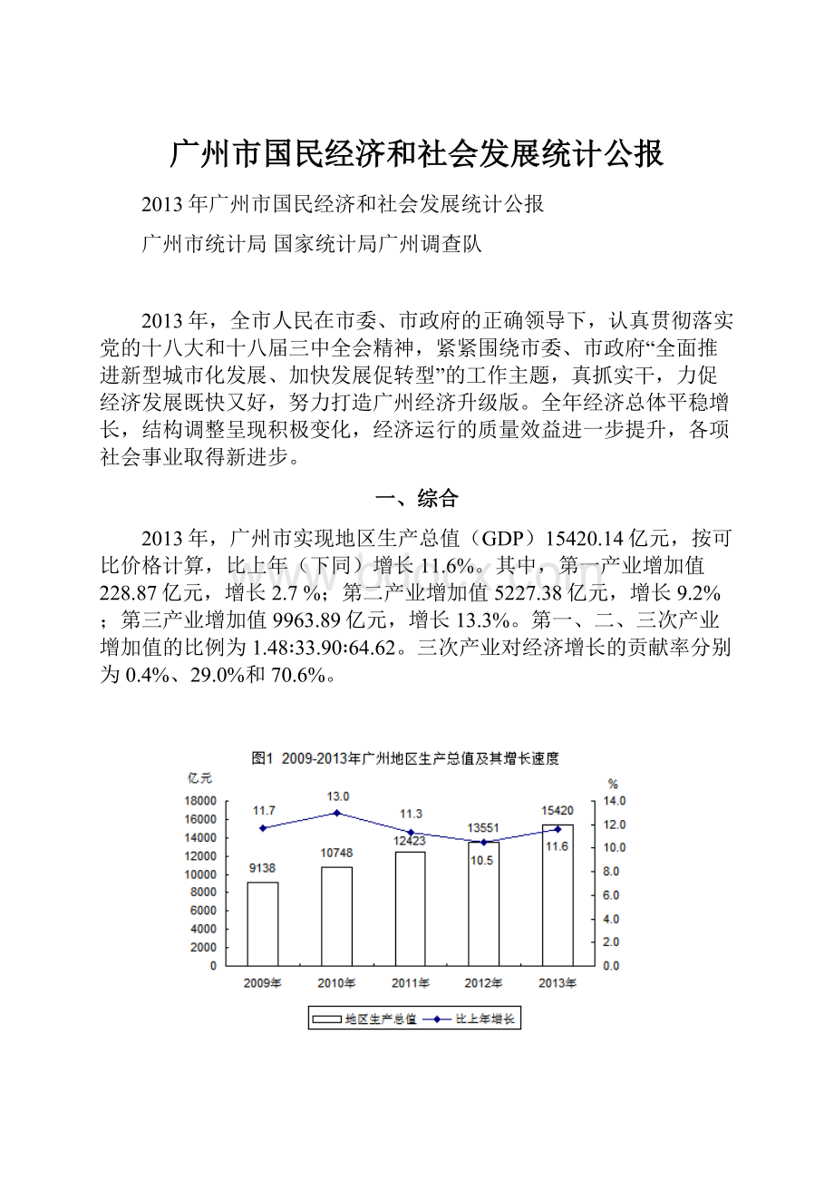 广州市国民经济和社会发展统计公报.docx_第1页