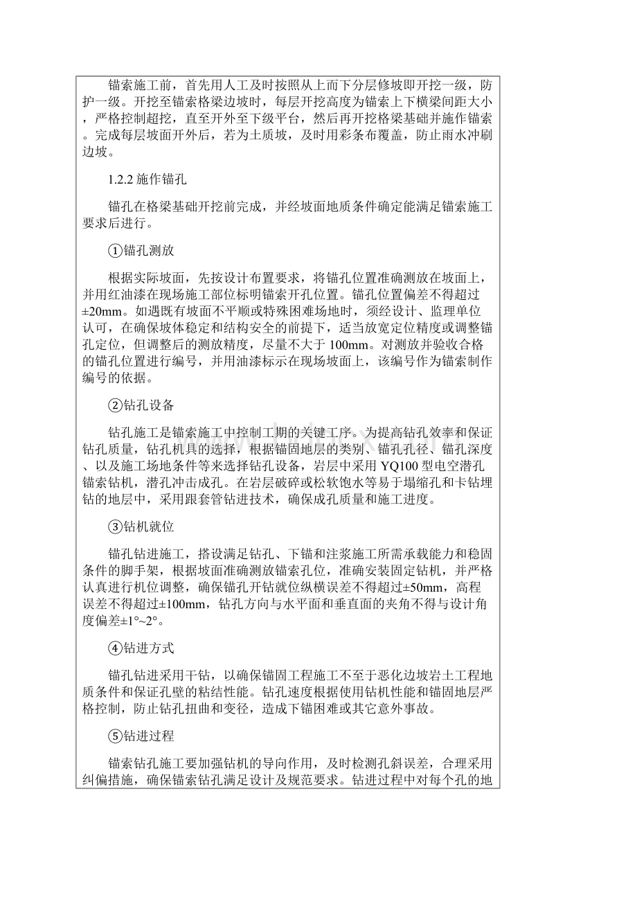 预应力锚索框格梁施工技术交底.docx_第2页