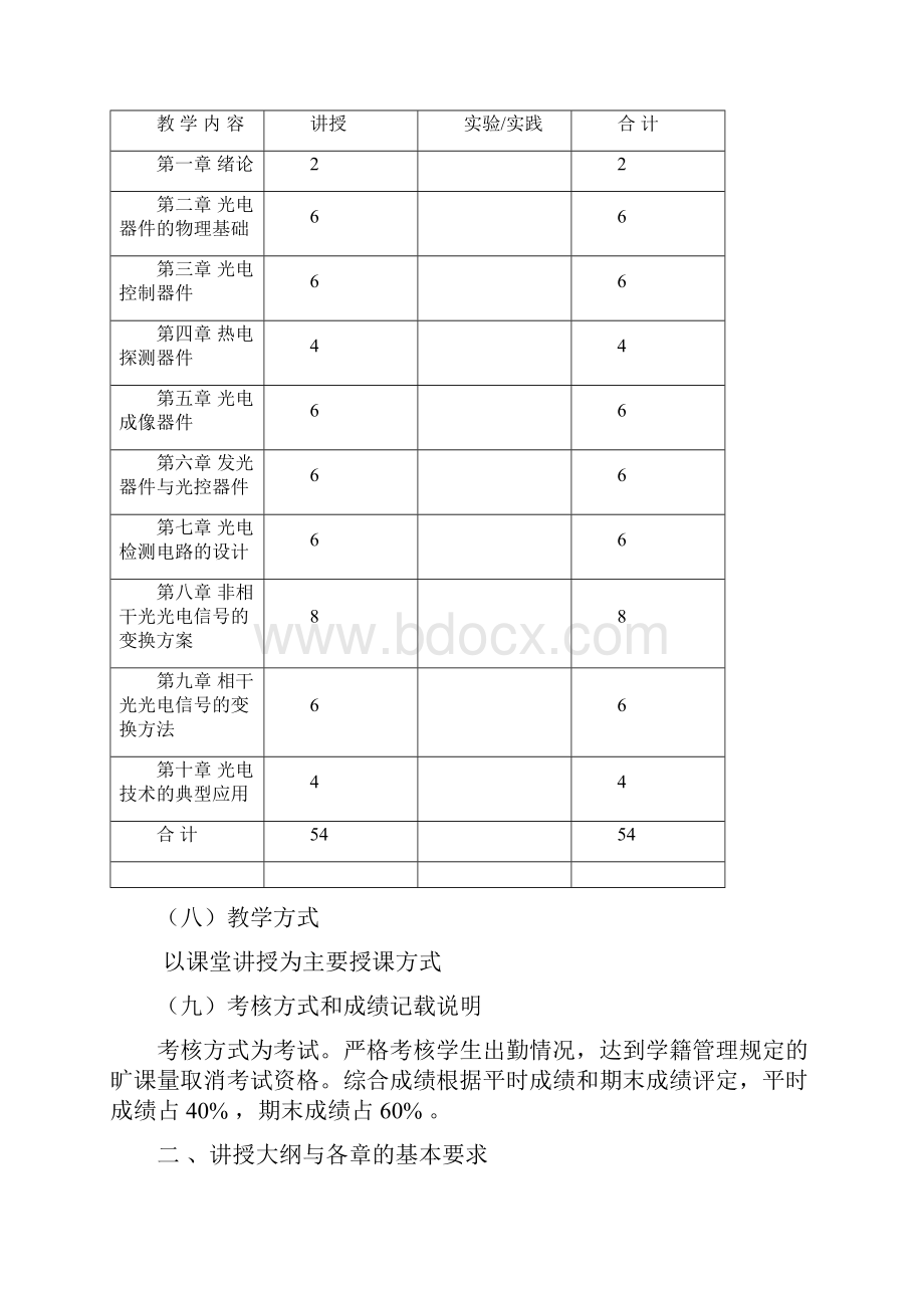 《光电器件与技术》课程教学大纲.docx_第2页