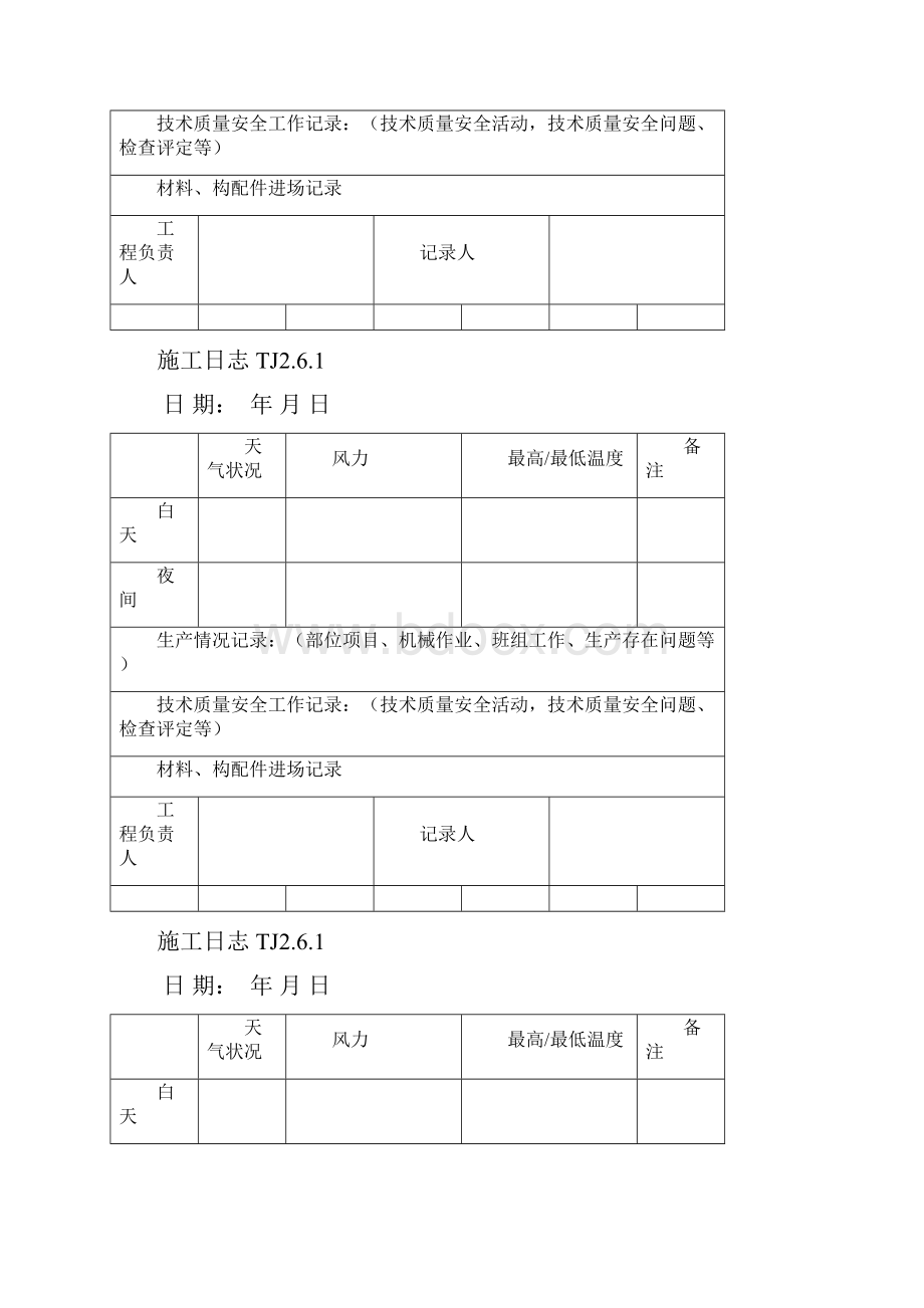 施工日记表格.docx_第2页