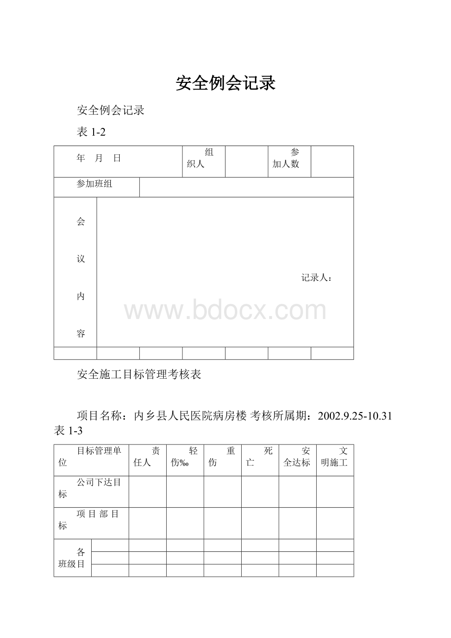 安全例会记录.docx