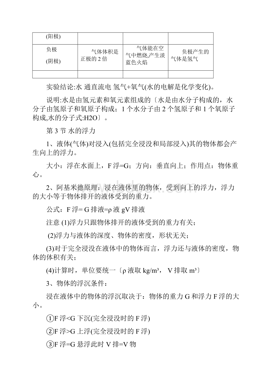 浙教版八年级上册科学知识点汇总版超实用.docx_第2页