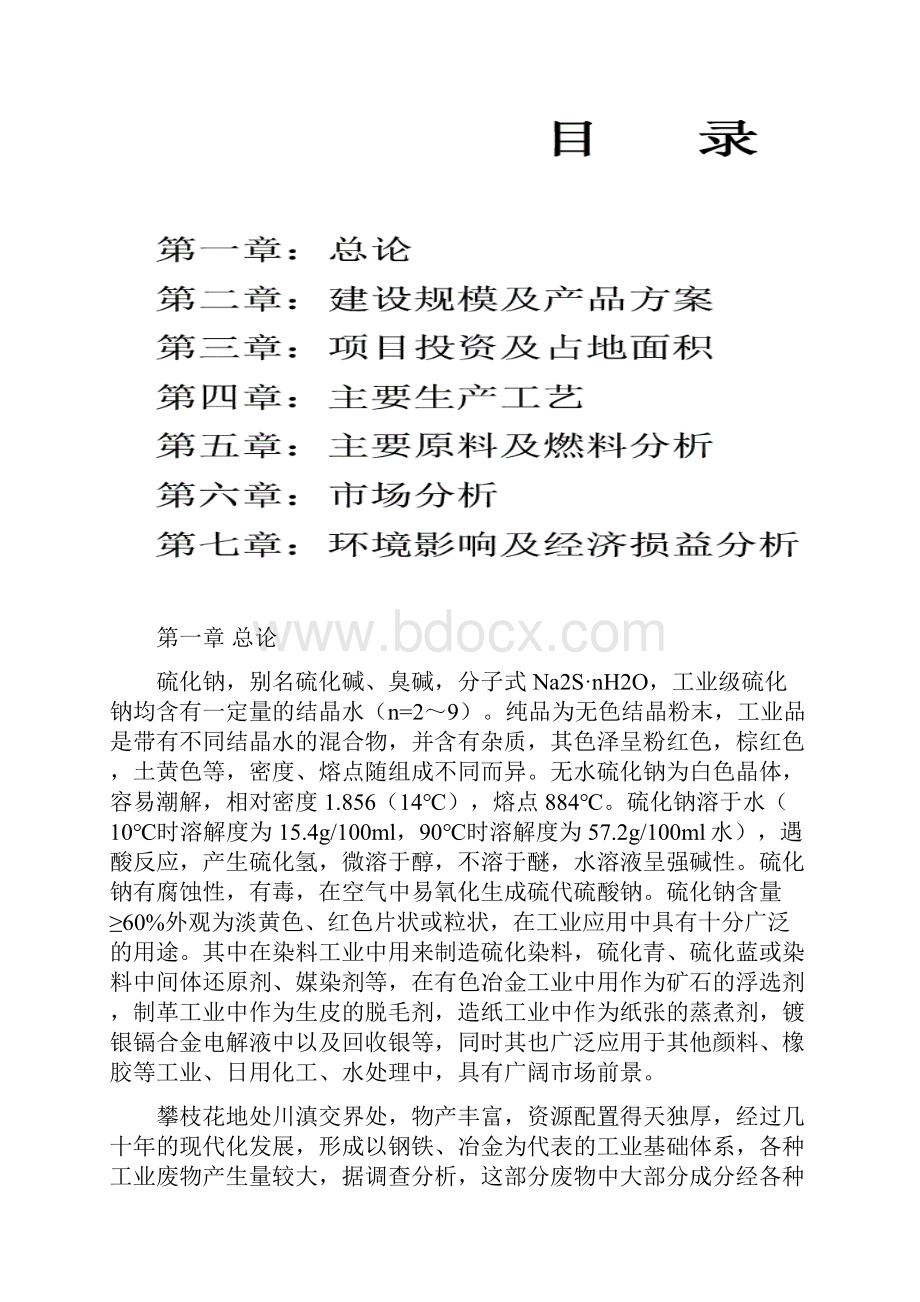 3万吨硫化钠项目可行性报告.docx_第2页