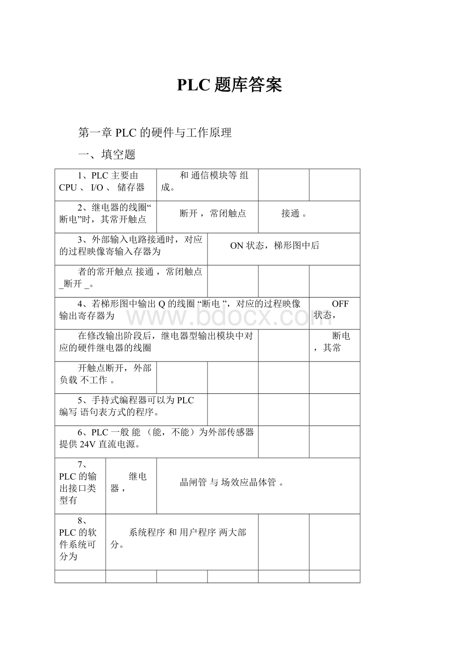 PLC题库答案.docx_第1页