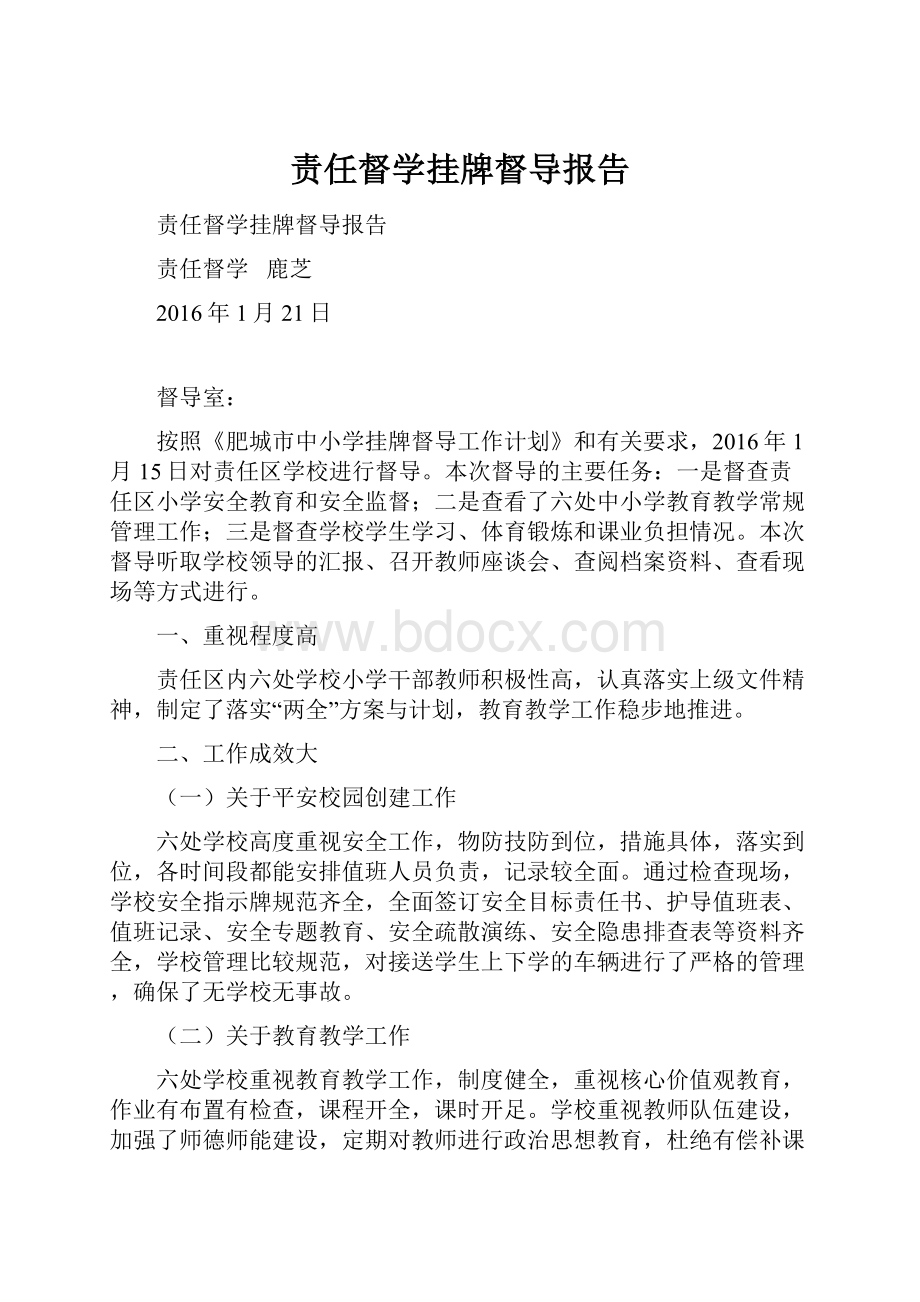 责任督学挂牌督导报告.docx