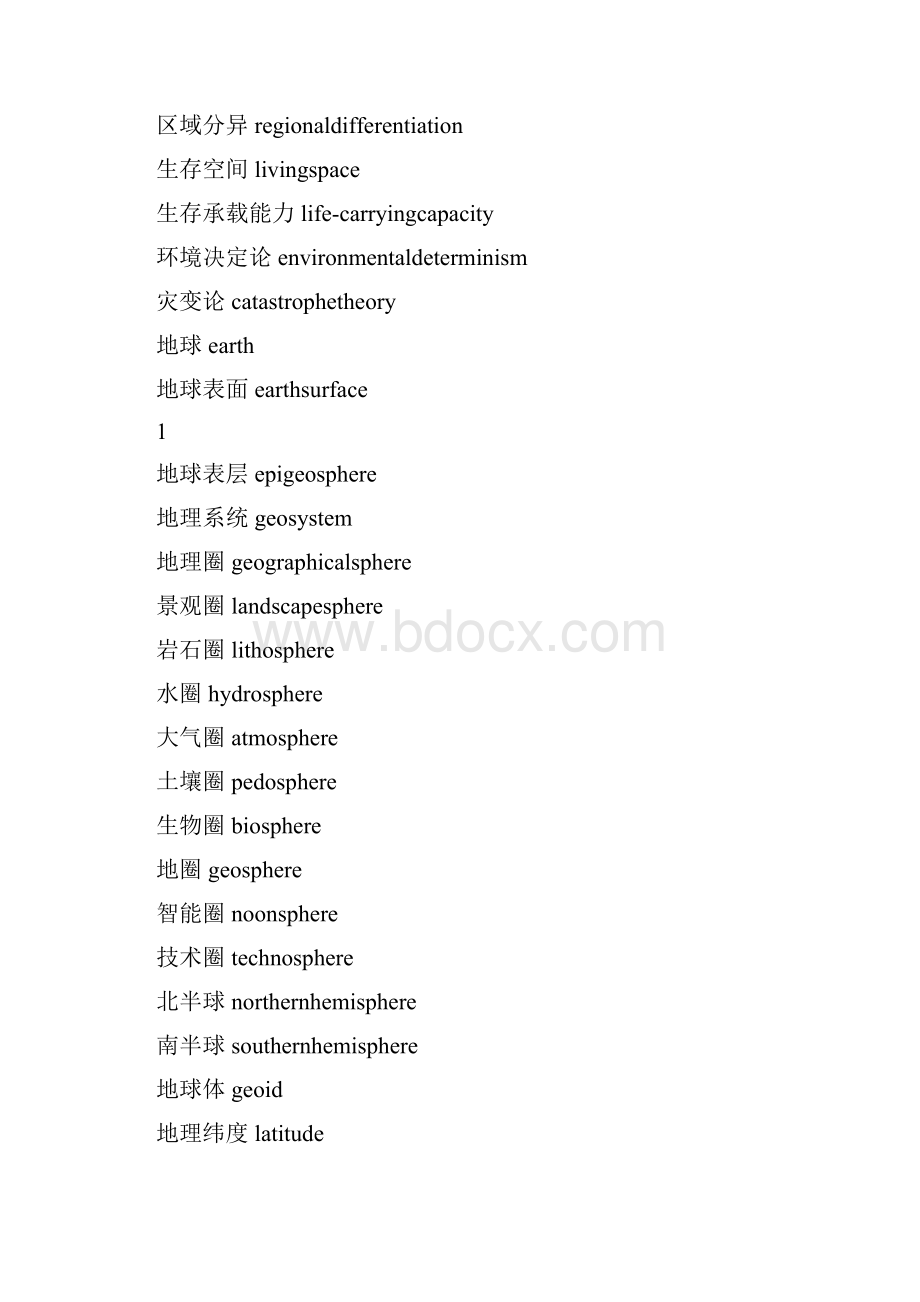 自然地理学专业英语重点词汇.docx_第2页