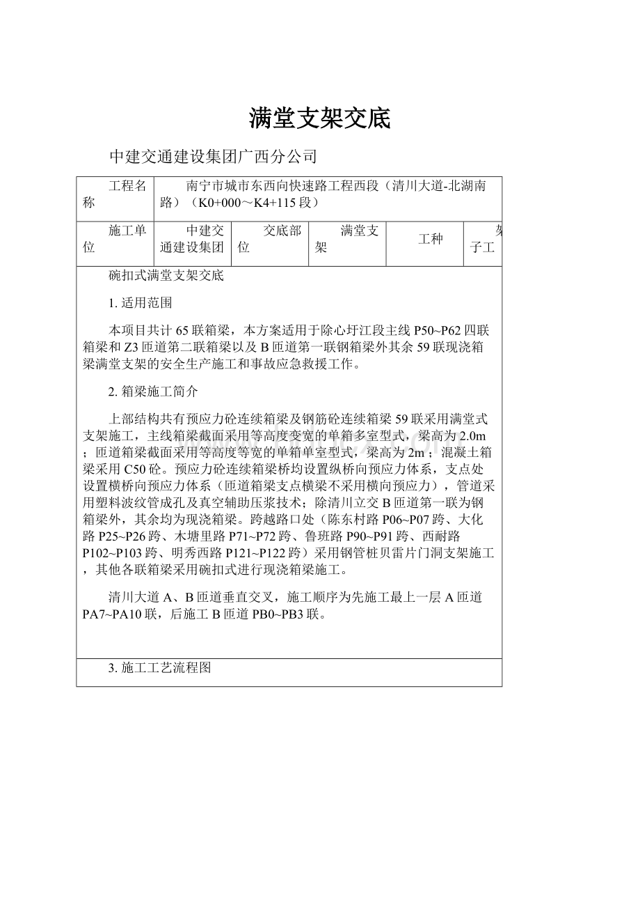 满堂支架交底.docx_第1页