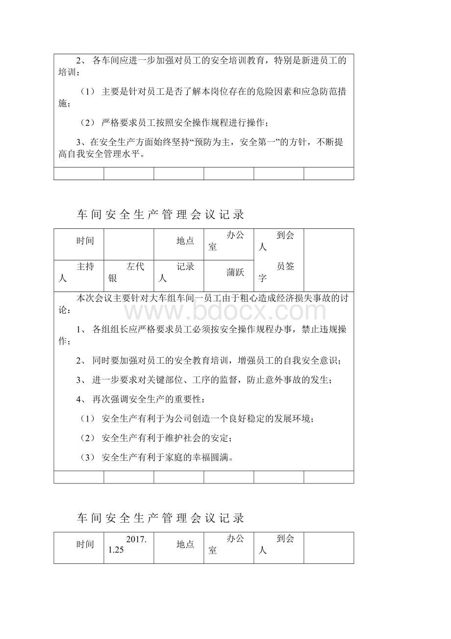 车间安全会议记录表.docx_第3页