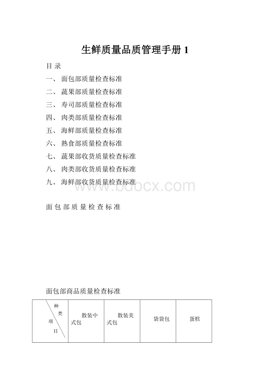 生鲜质量品质管理手册1.docx