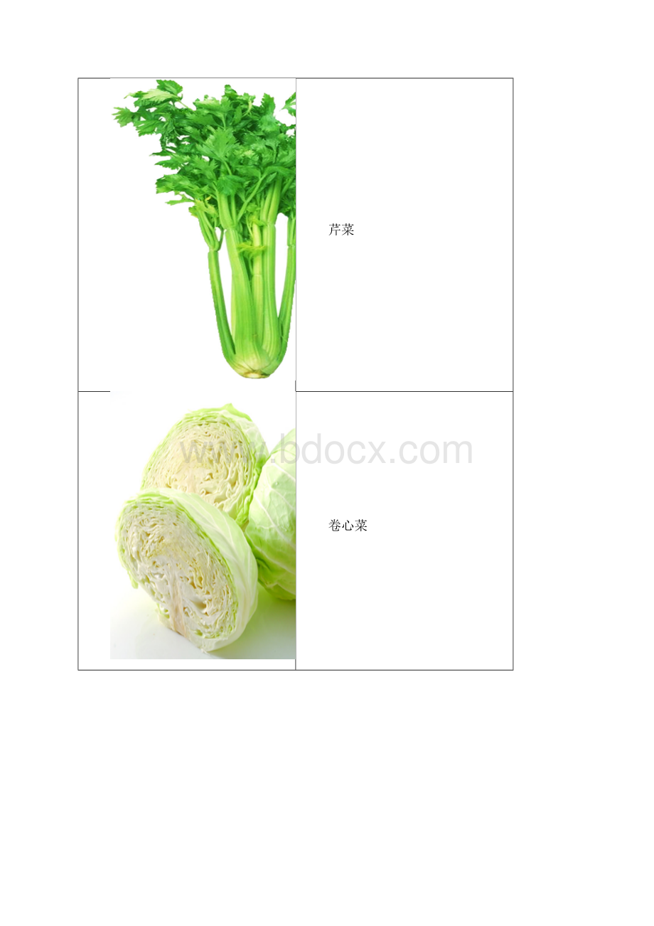 幼儿蔬菜识字卡配图.docx_第3页
