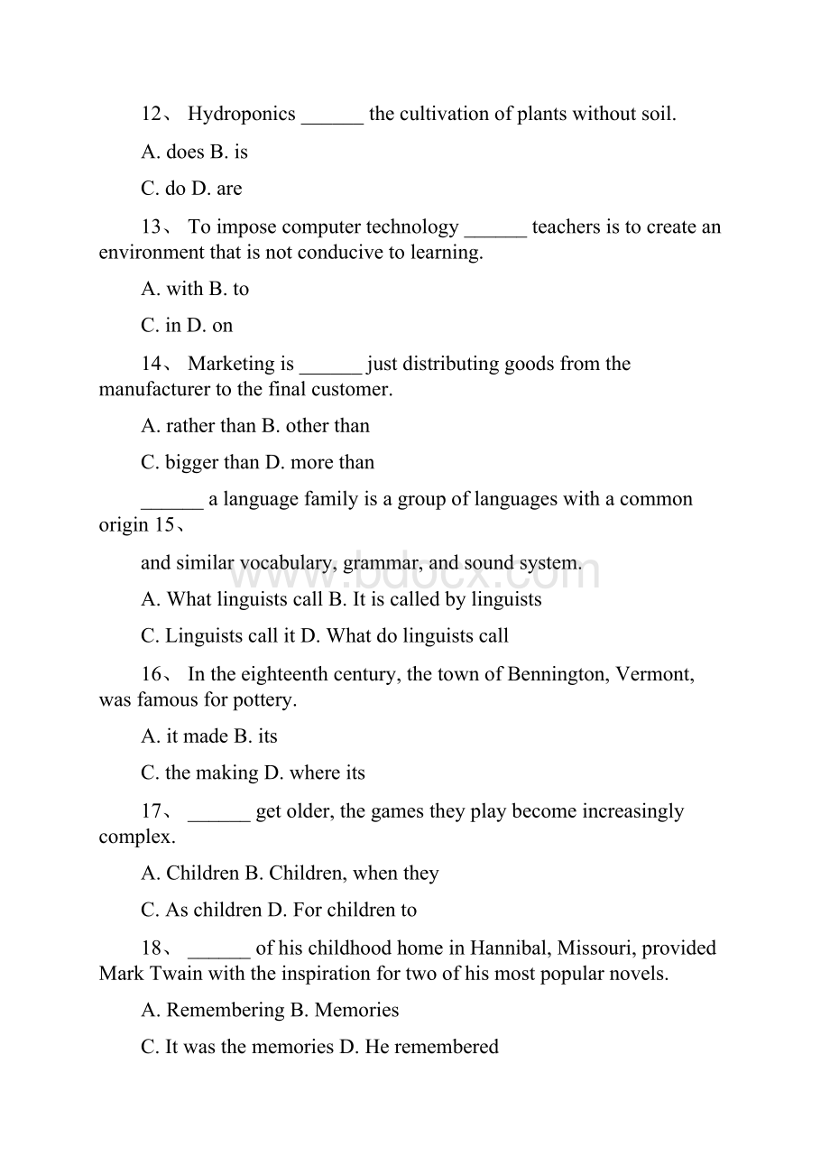 英语翻译资格考试翻译三级笔译综合能力模拟6.docx_第3页