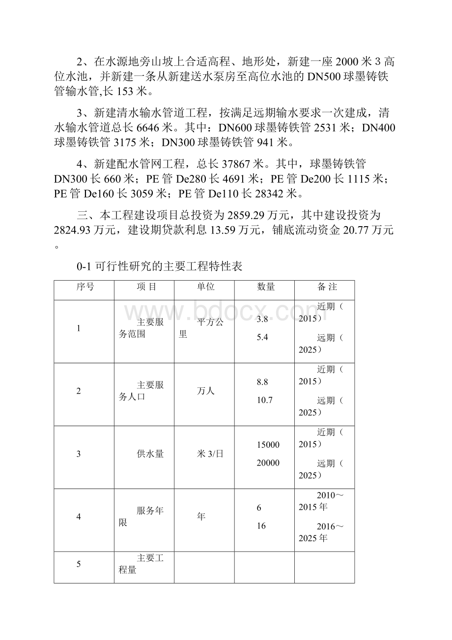 供水改扩建工程项目可行性研究报告.docx_第2页