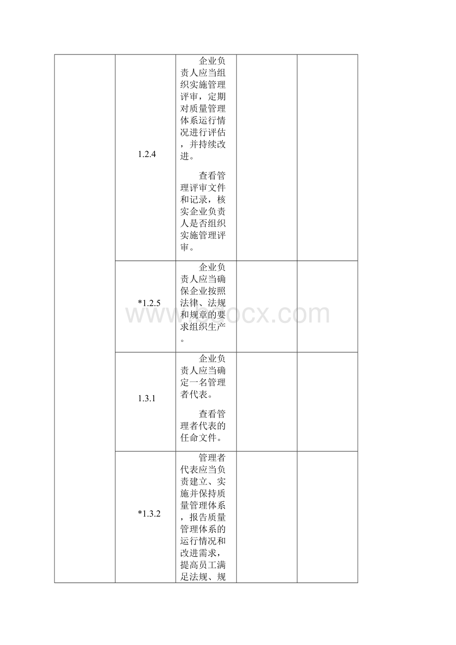 医疗器械生产质量管理规范内审检查表docx.docx_第3页