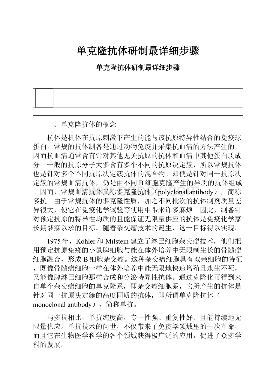 单克隆抗体研制最详细步骤.docx_第1页