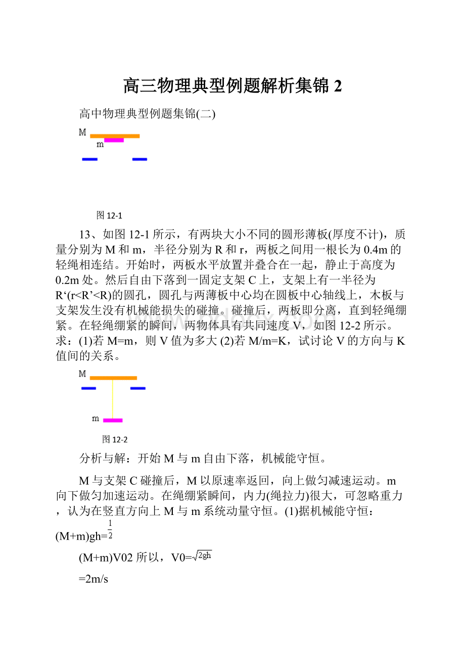 高三物理典型例题解析集锦2.docx