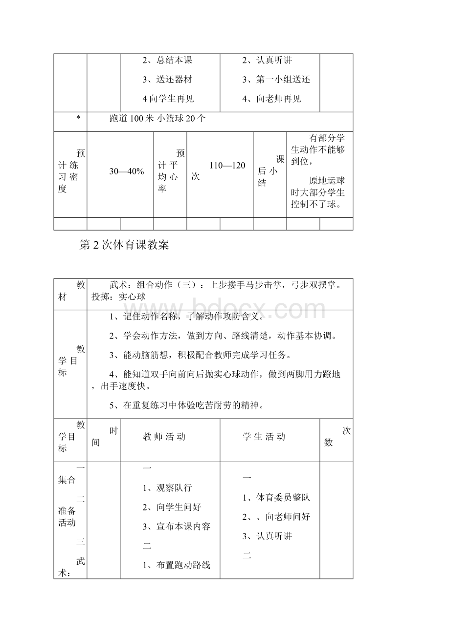 小学五年级体育教案全集.docx_第3页