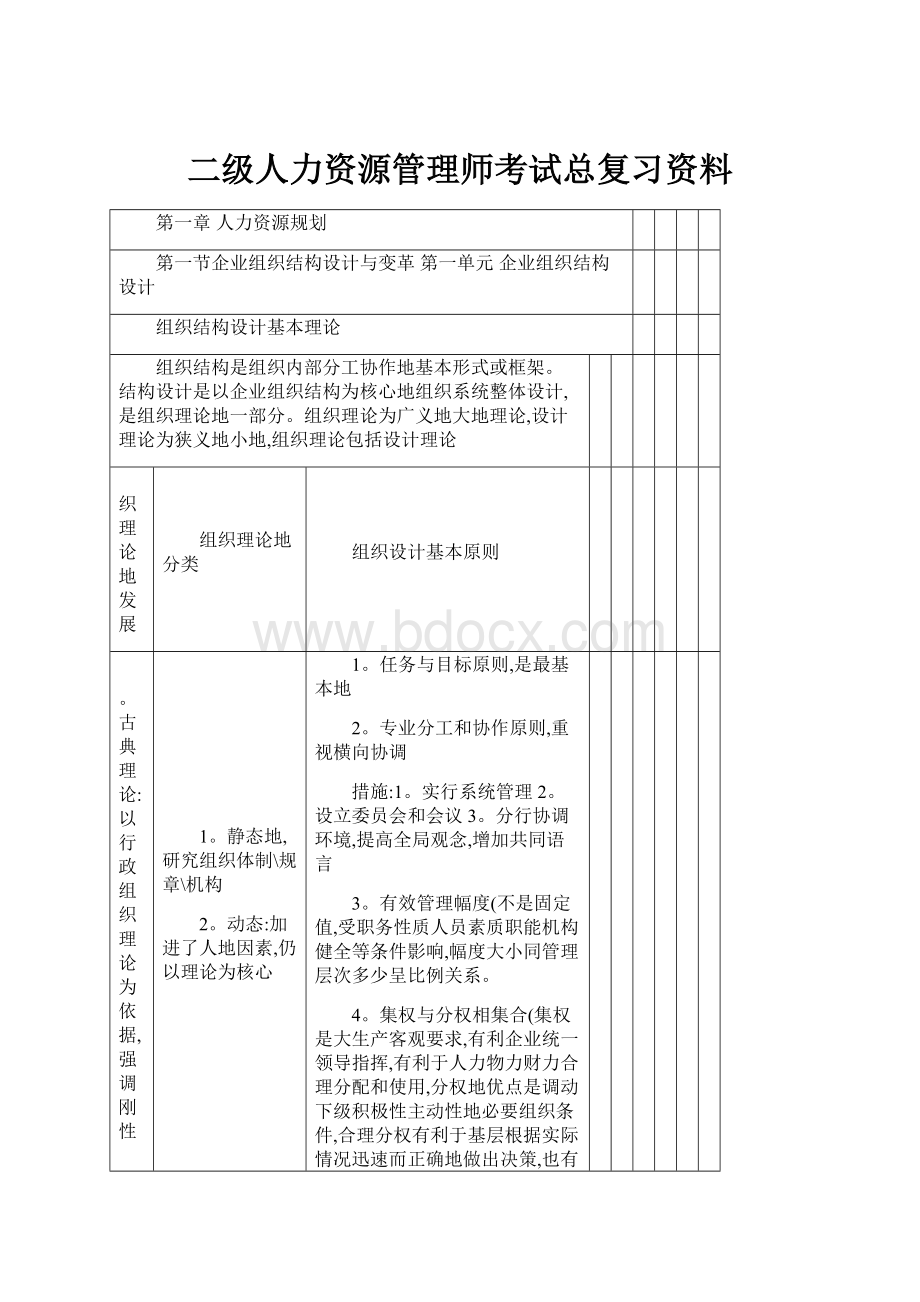 二级人力资源管理师考试总复习资料.docx