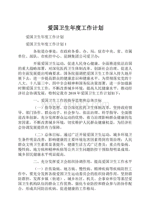 爱国卫生年度工作计划.docx