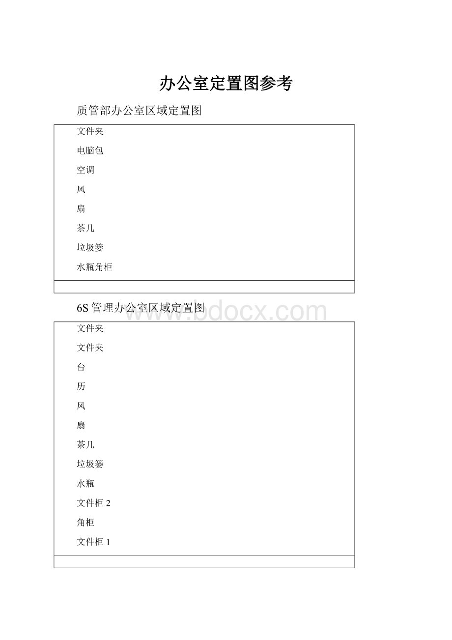 办公室定置图参考.docx