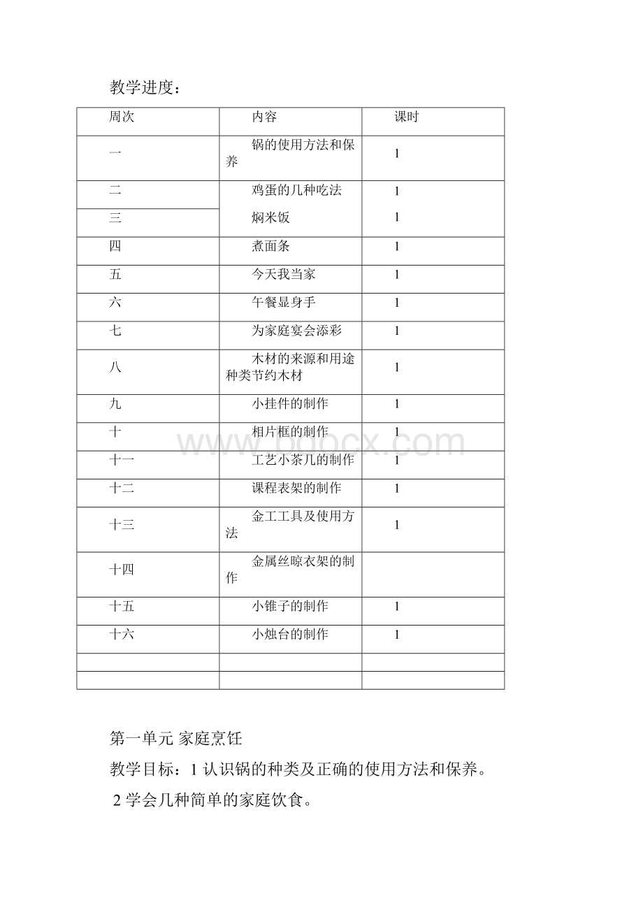 小学六年级劳技教案.docx_第2页