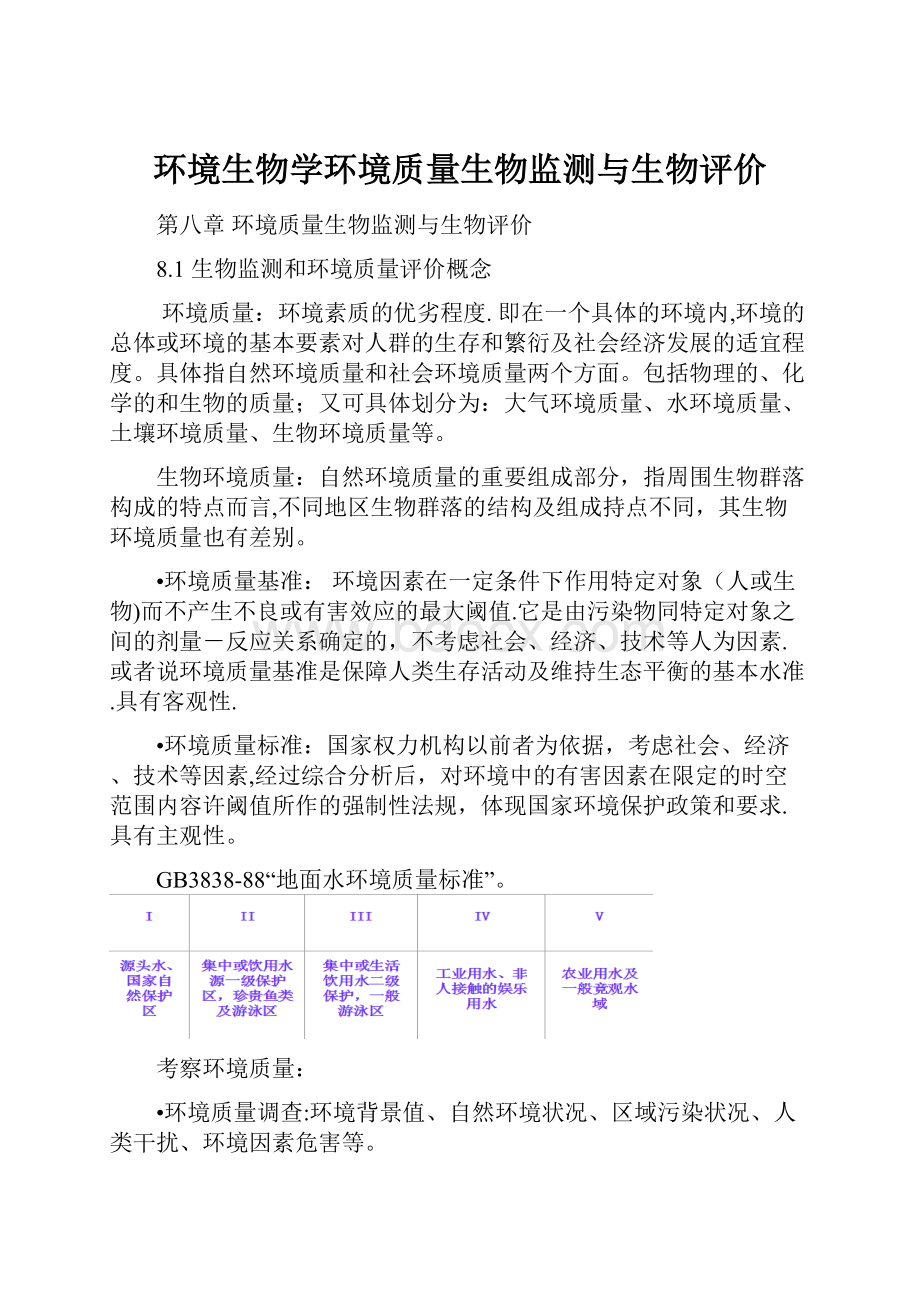 环境生物学环境质量生物监测与生物评价.docx_第1页