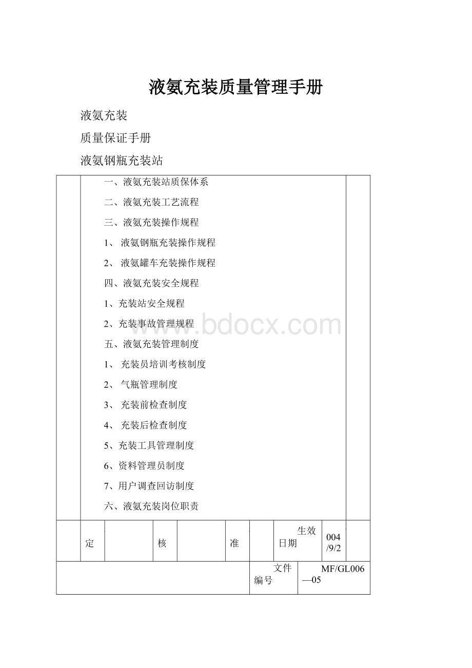 液氨充装质量管理手册.docx_第1页