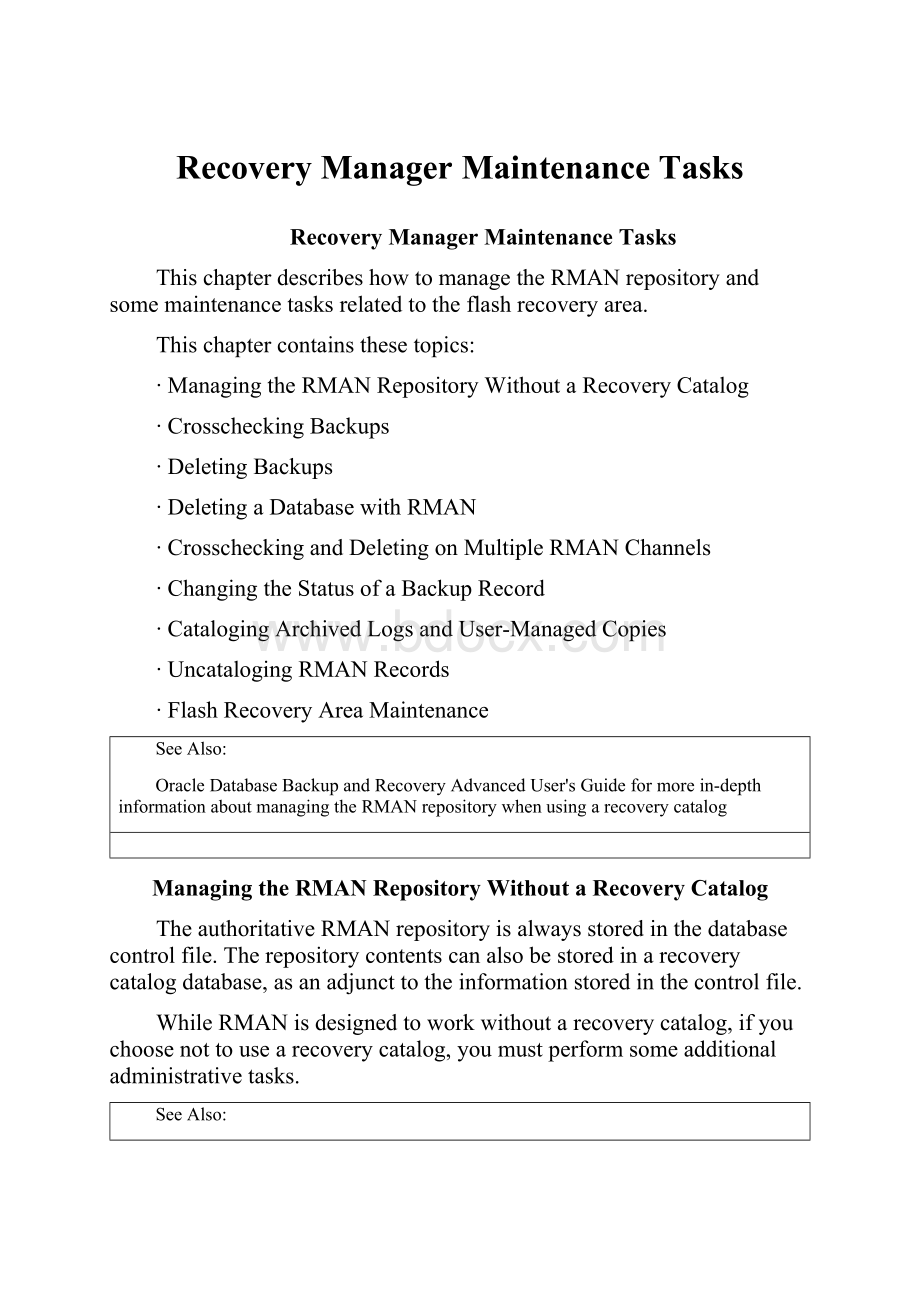 Recovery Manager Maintenance Tasks.docx
