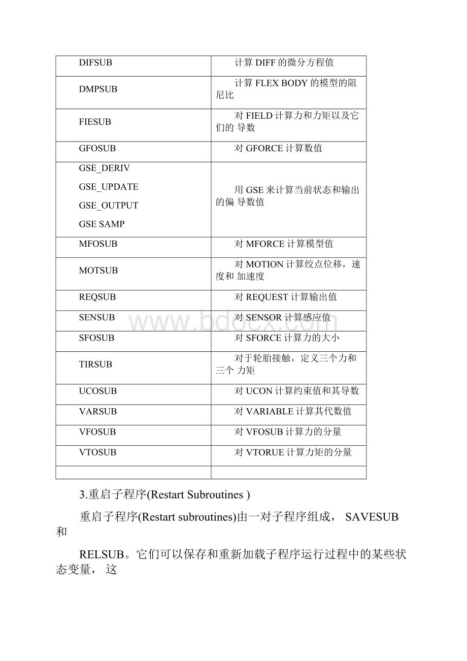 第9章ADAMS用户子程序陈立平机械系统动力学分析及ADAMS应用.docx_第3页