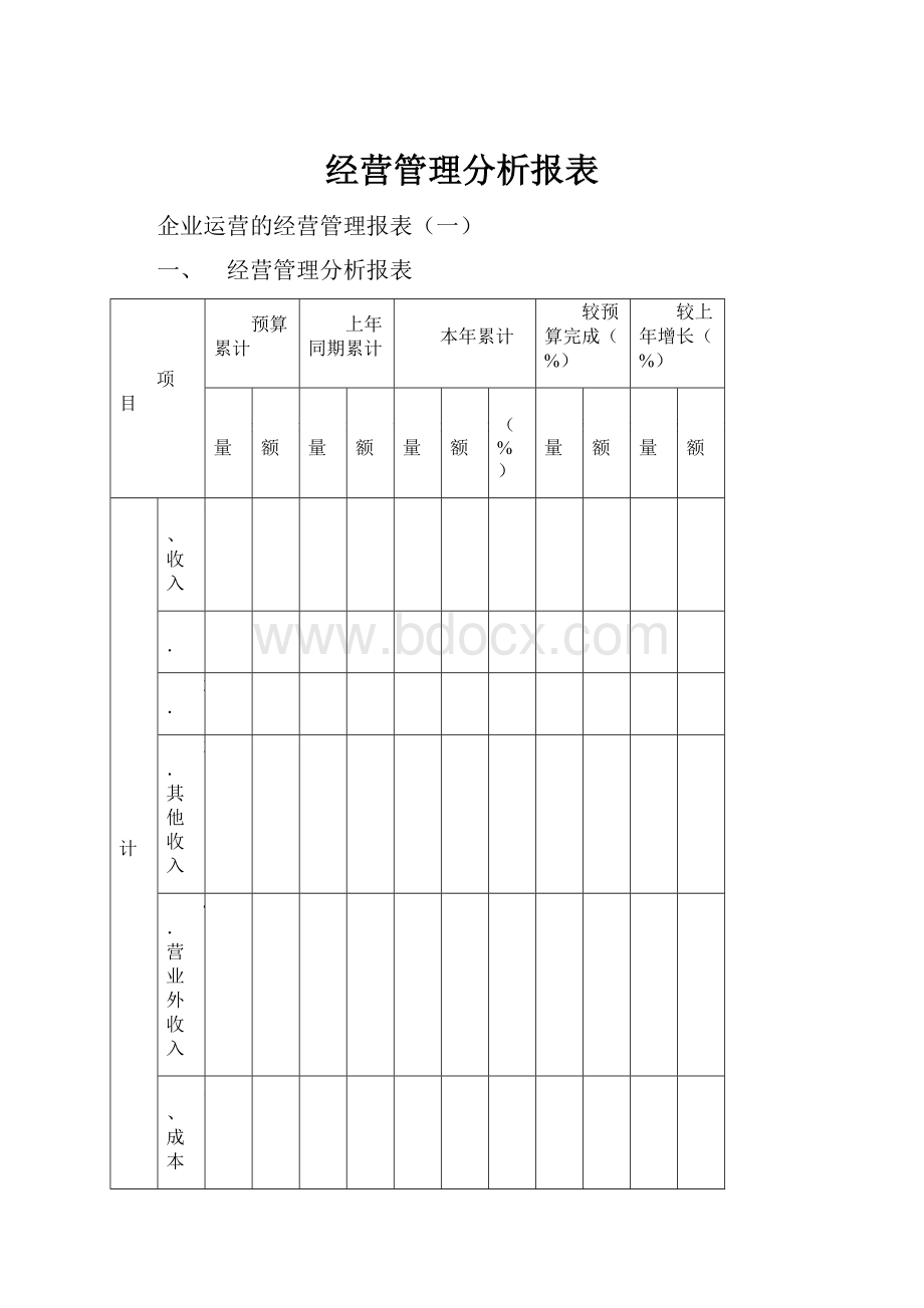 经营管理分析报表.docx