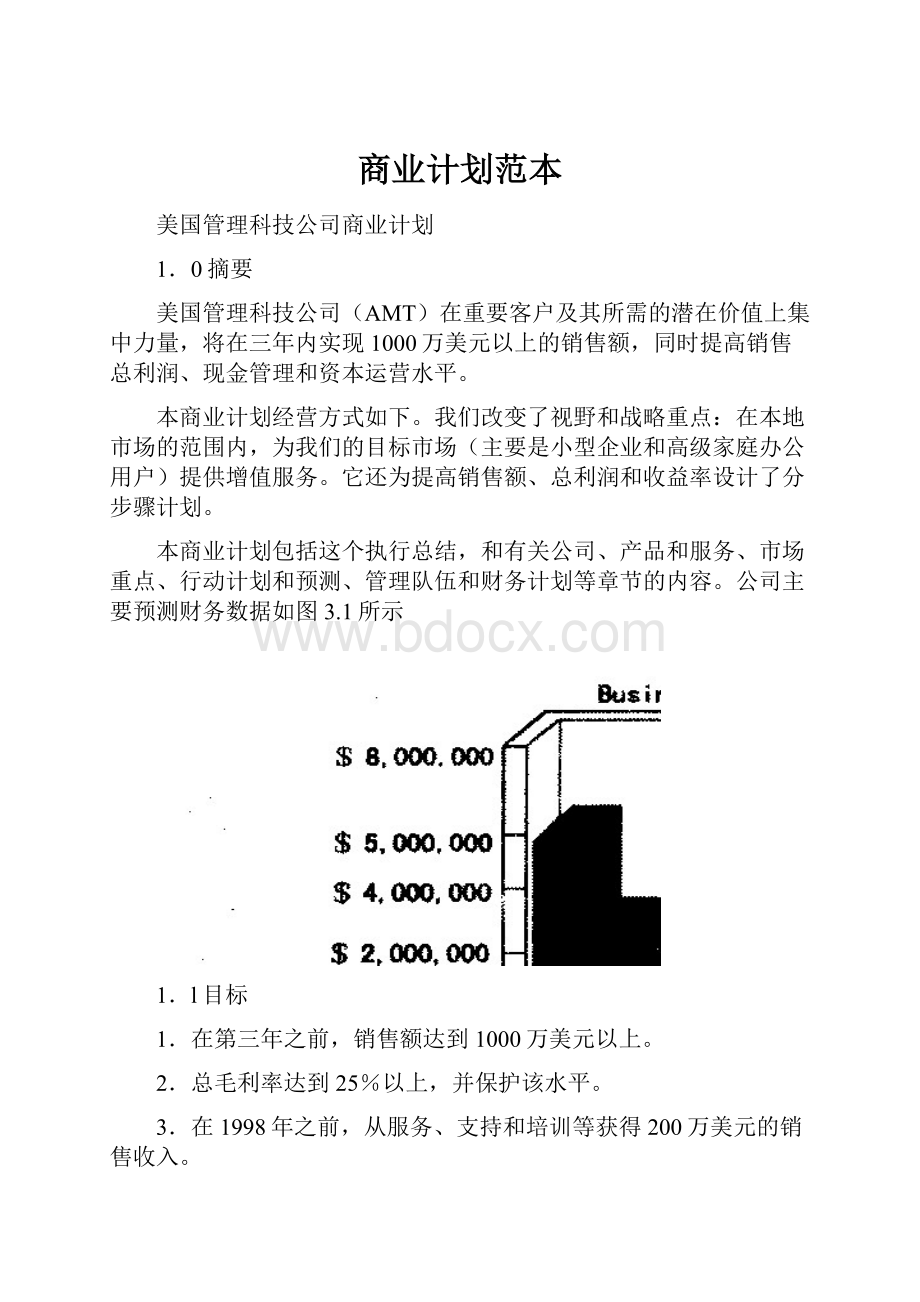 商业计划范本.docx