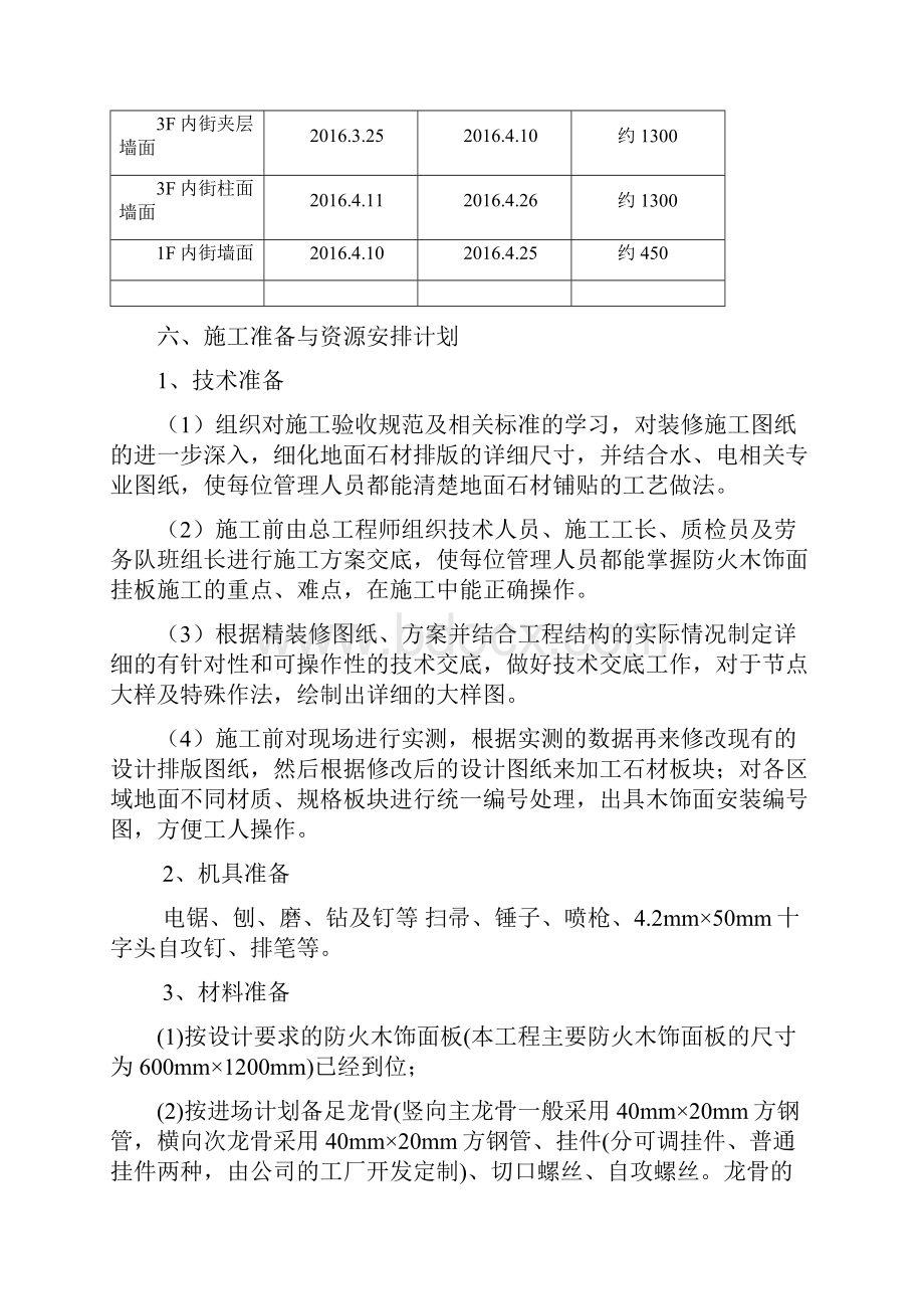 室内防火木饰面挂板施工组织设计最终.docx_第3页