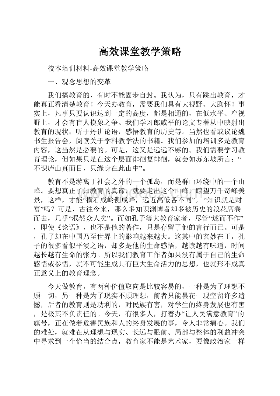 高效课堂教学策略.docx_第1页