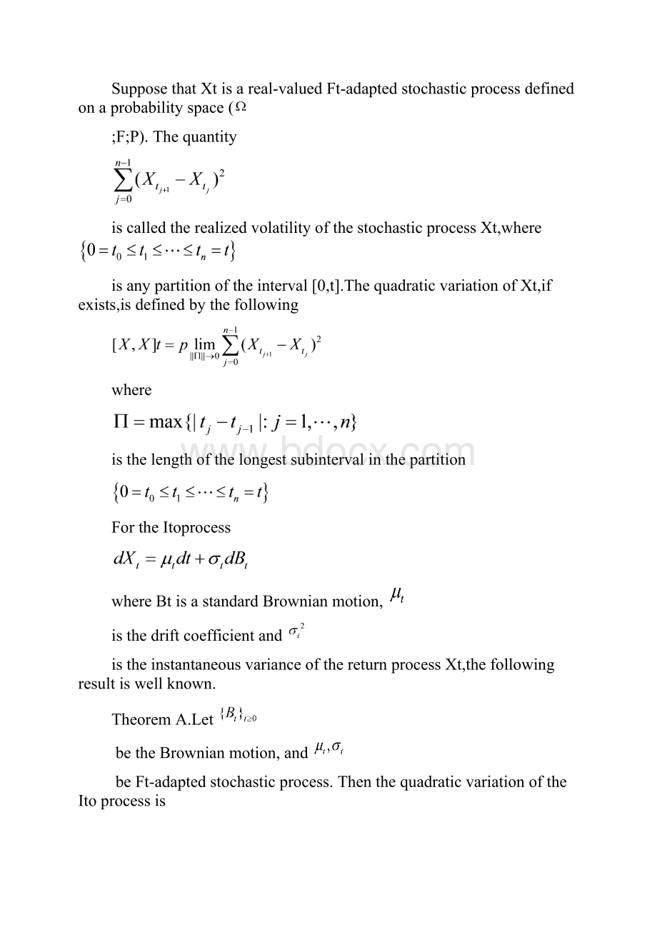 A summary about realized volatility in high freqeuncy financial data.docx_第3页