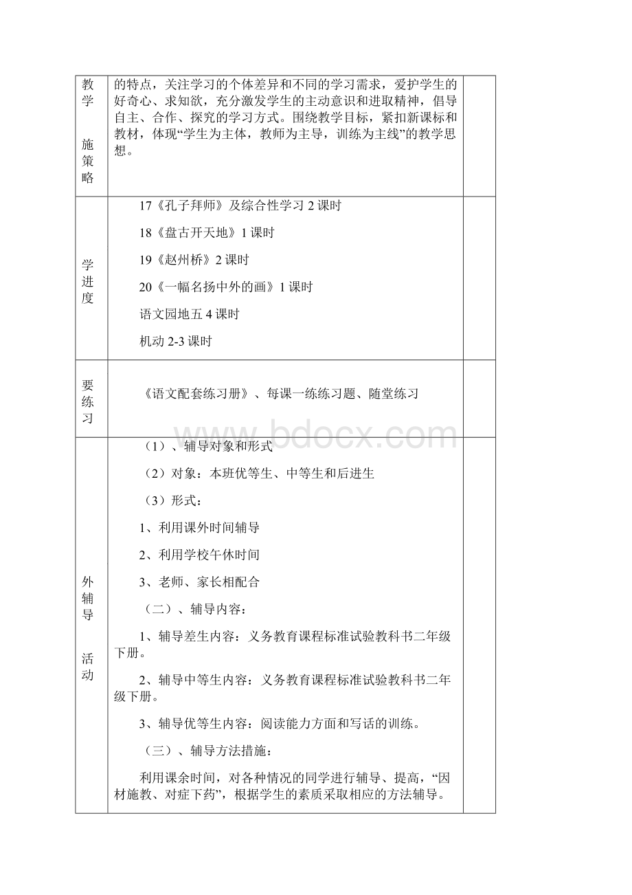 人教版小学三年级语文上册第五单元集体备课活动记录.docx_第3页