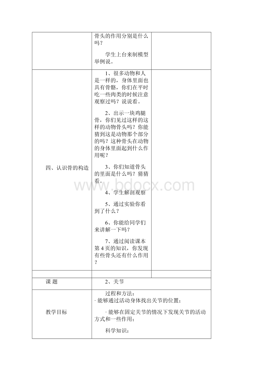 苏教版四年级科学下册教学设计全集.docx_第3页